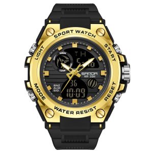 Sanda 739 watch Black gold