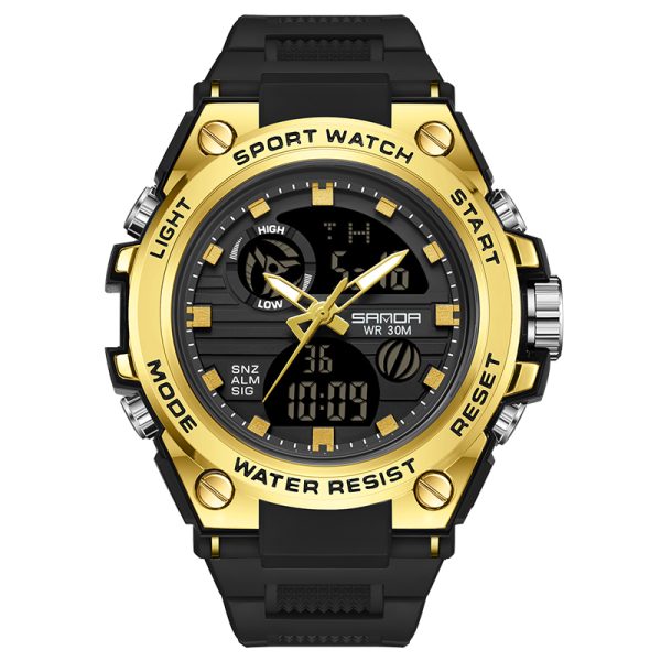 Sanda 739 watch Black gold
