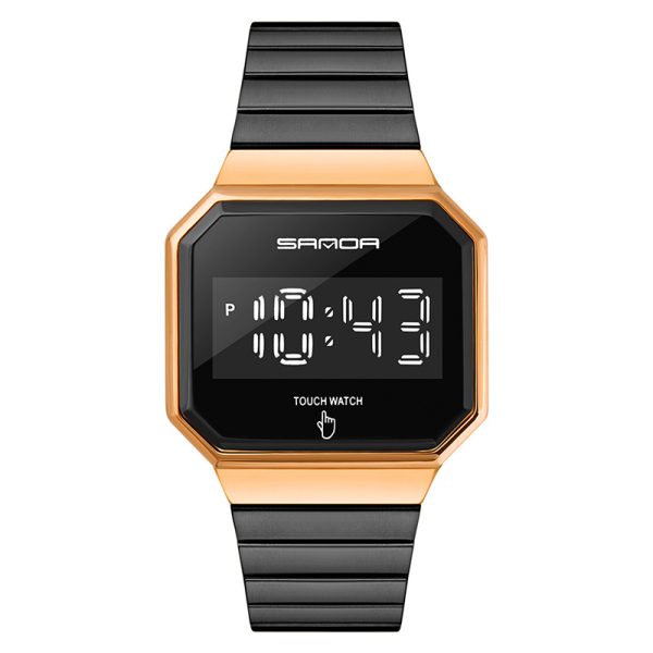 Snada 8001 watch Black Rose Gold
