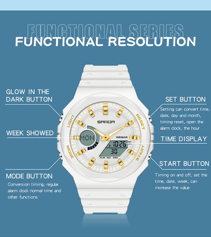 Sanda 6016 watch functional resolution