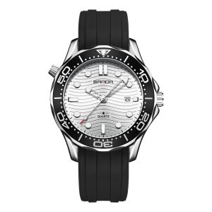 Sanda 1145 watch TPU black and white
