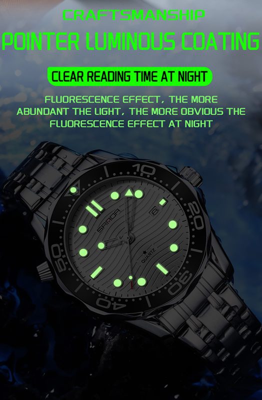 Sanda 1145 Watch Luminous Pointer Overview