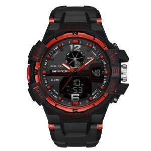 Sanda 289 watch Black and Red
