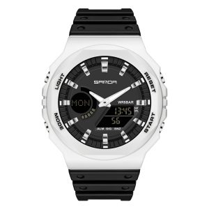 Sanda 6016 watch White and black