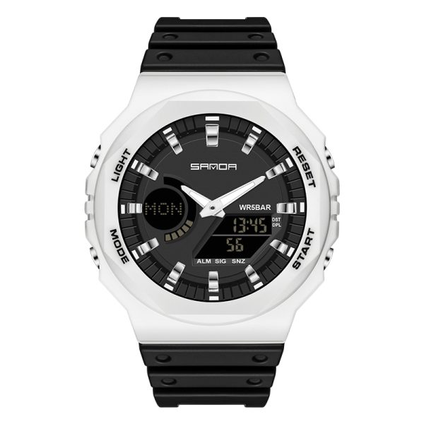 Sanda 6016 watch White and black