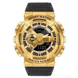 Sanda 9004 watch Black Gold