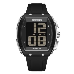 SANDA 6222 watch Black Silver