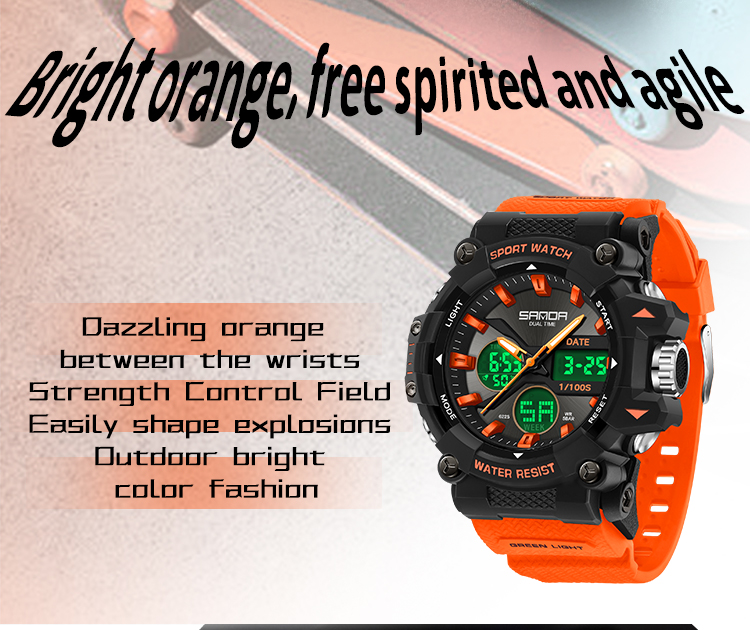 SANDA 6225 Vibrant Orange – Bold, Free-Spirited Energy