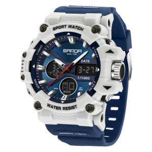 SANDA 6225 watch White and Blue