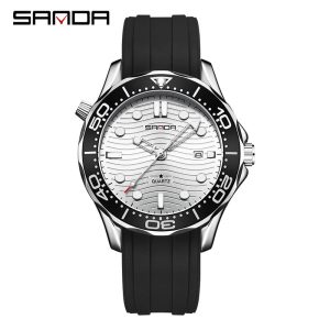 SANDA 1145 watch TPU - Black & White