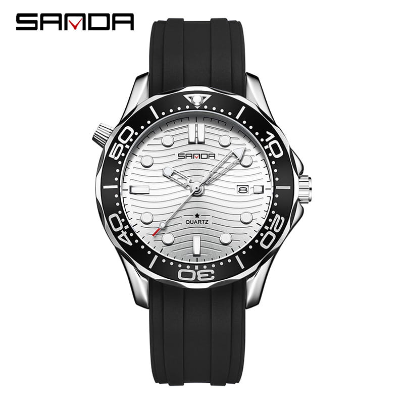 SANDA 1145 watch TPU - Black & White