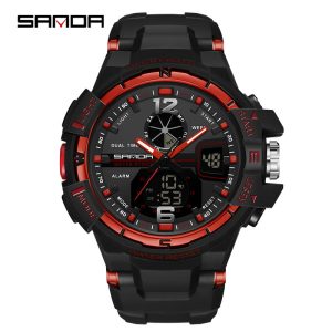 SANDA 289 watch Black/Red