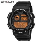 SANDA 6009 watch Black & White (Luminous)
