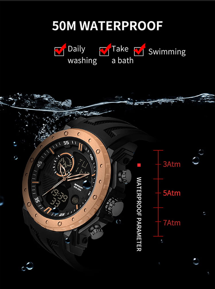 50M Water Resistant